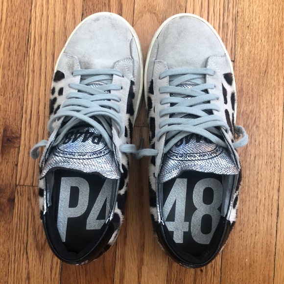 P448 John Leopard Low-Top Sneakers 37 - Picture 2 of 11